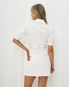 White Denim Shirt Dress