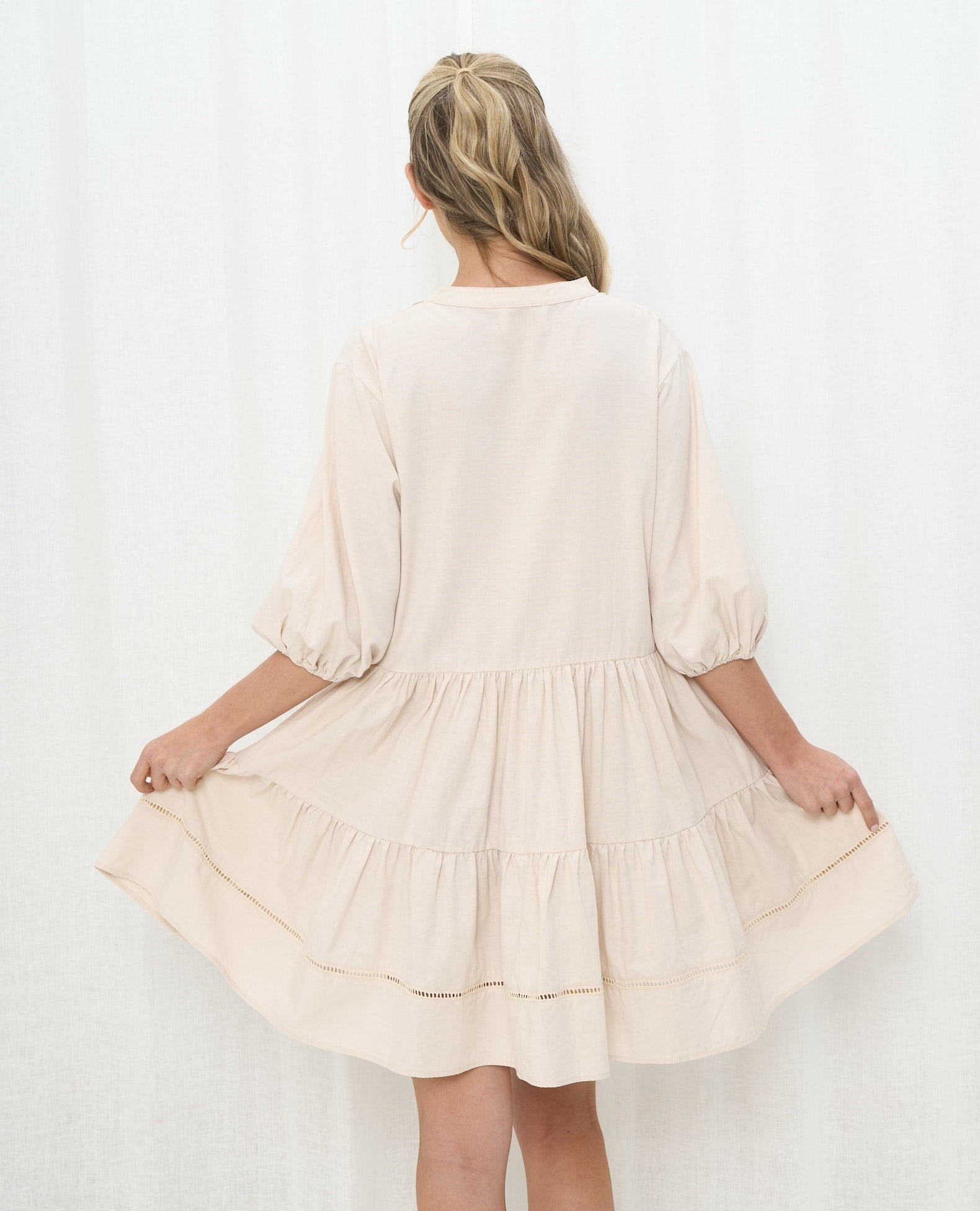 Ivory Babydoll Dress