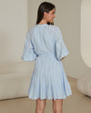 Light Blue Belted Dress