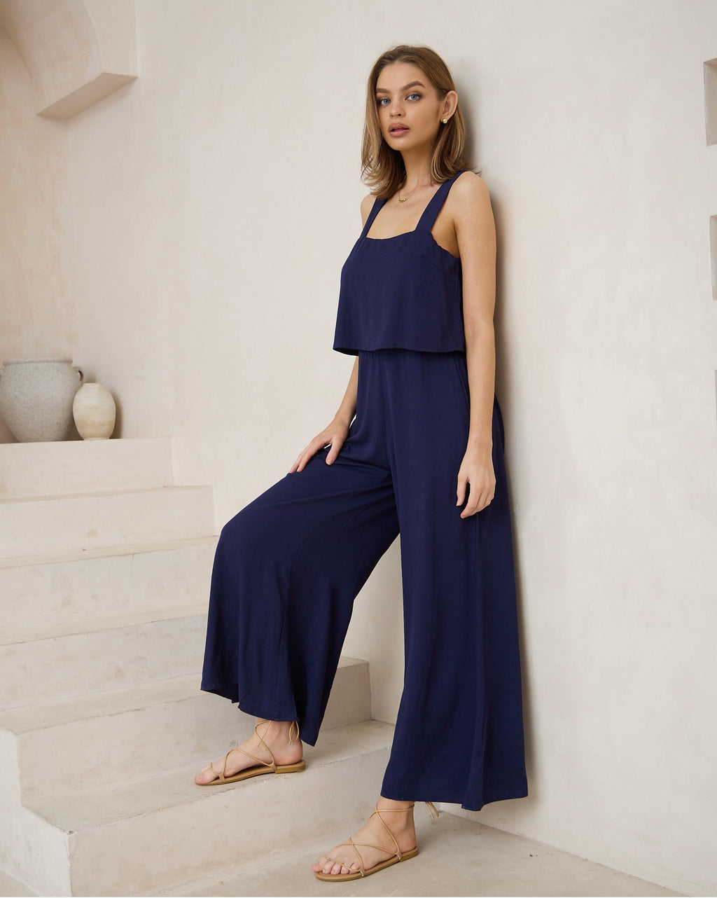 Alessia Navy Blue Jumpsuit