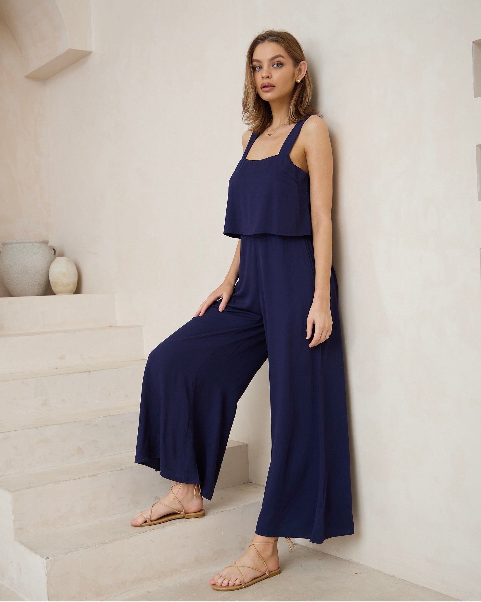 Alessia Navy Blue Jumpsuit
