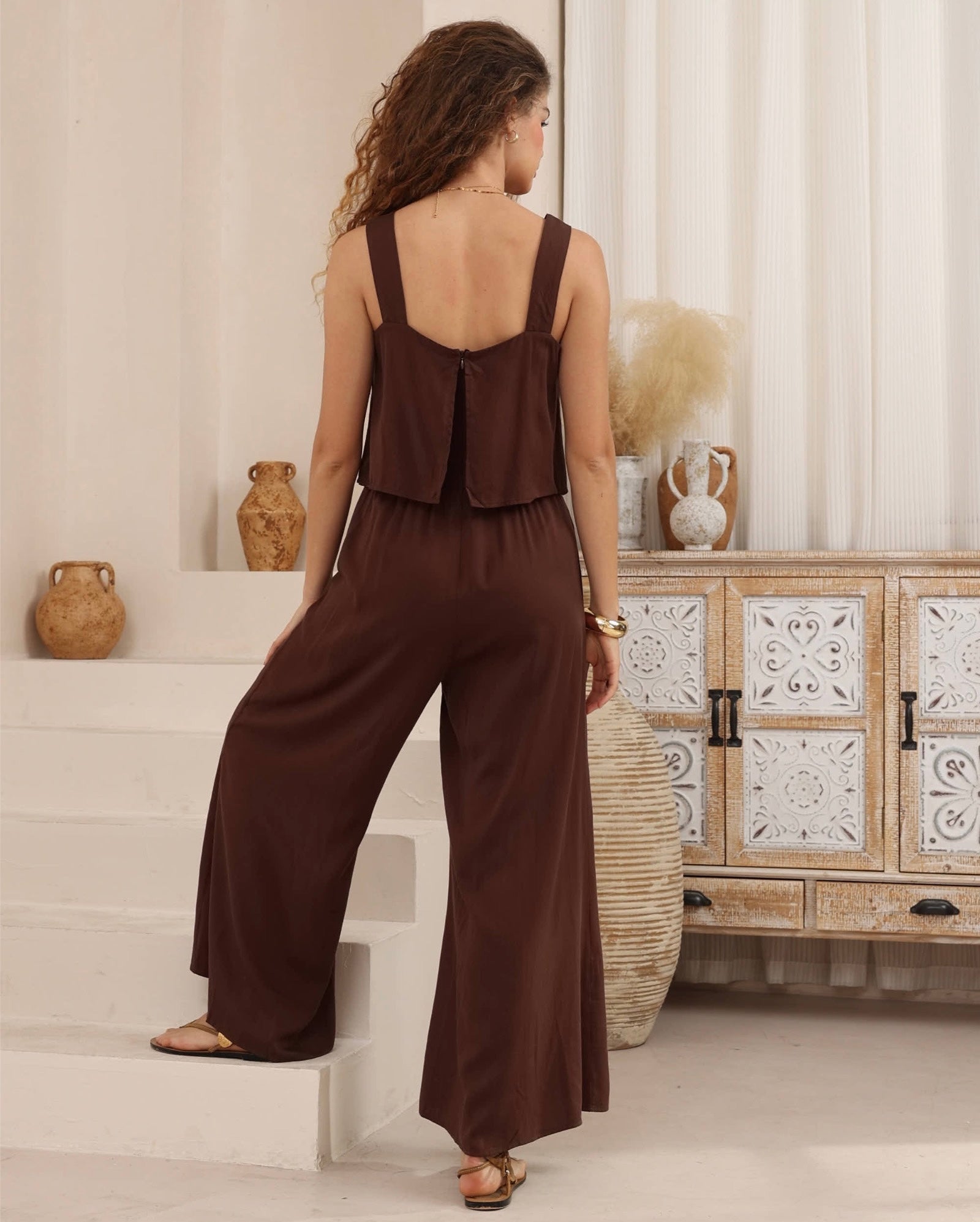 Alessia Chocolate Jumpsuit