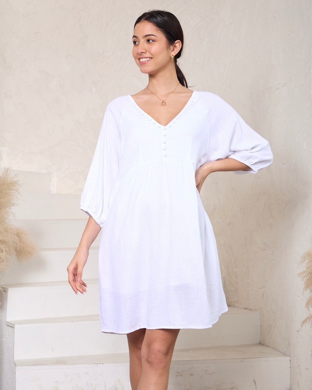 Sorrento Linen Blend Dress