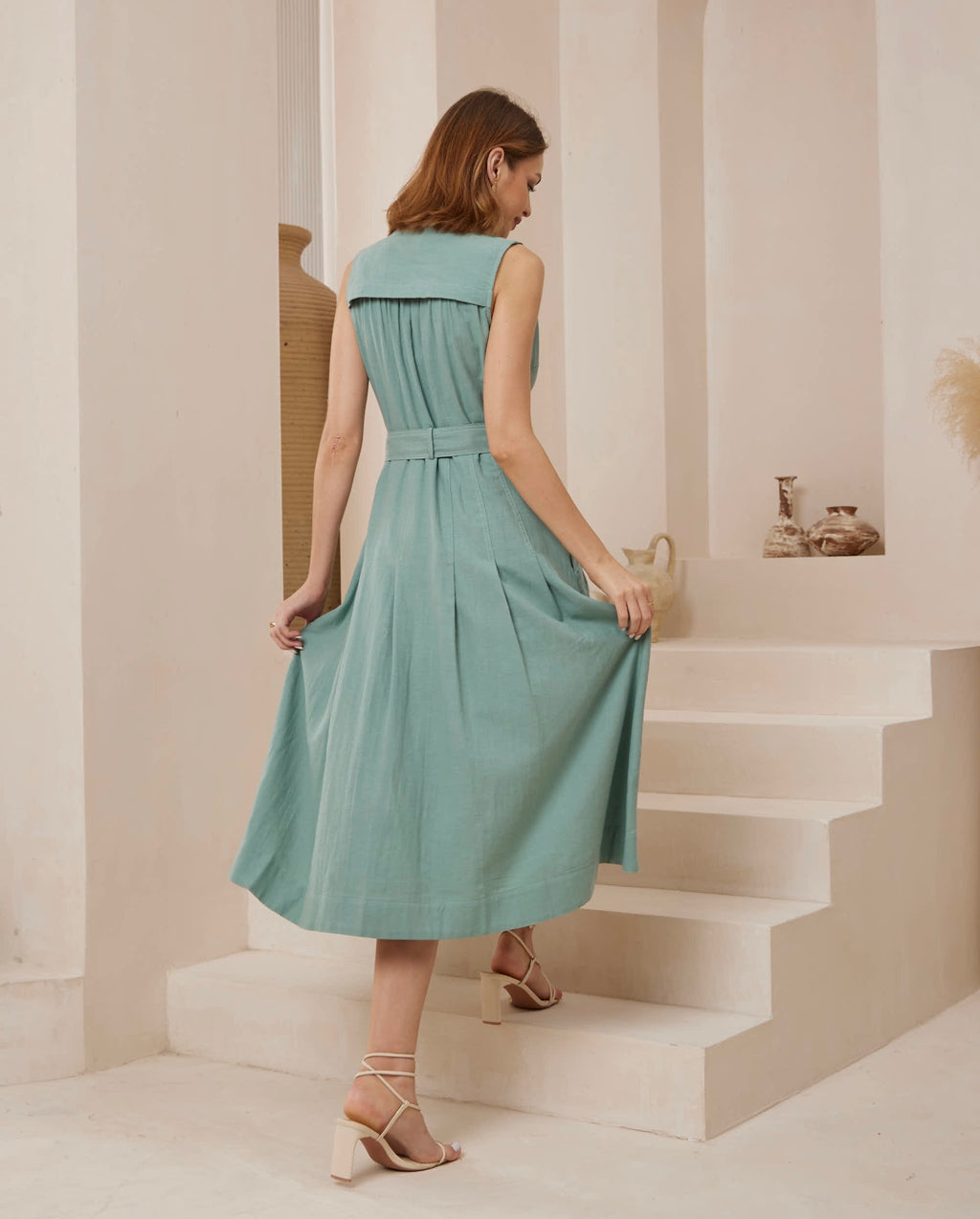 Sage Charlotte Midi Dress