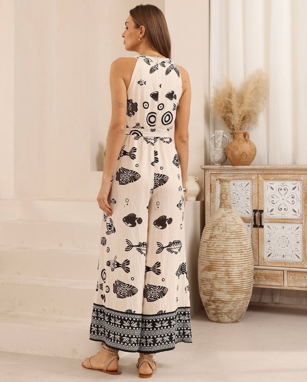 Oriental Fish Jumpsuit