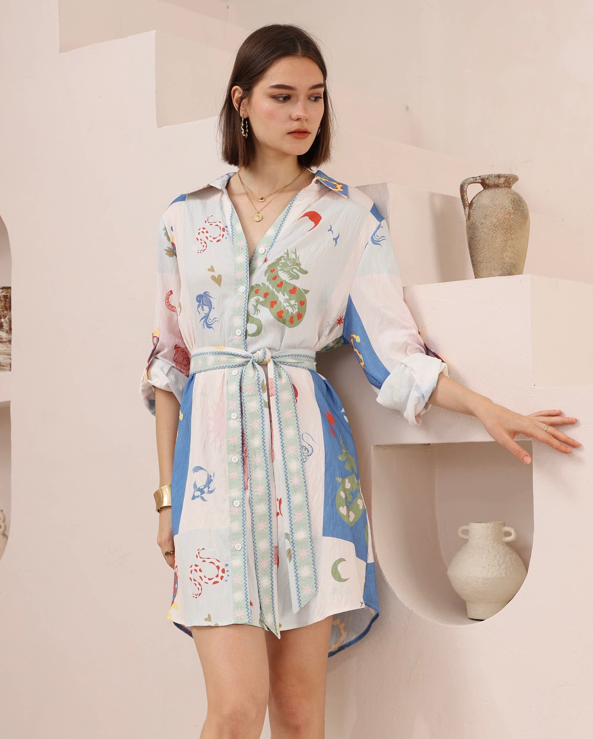 Moonlight Tales Shirt Dress