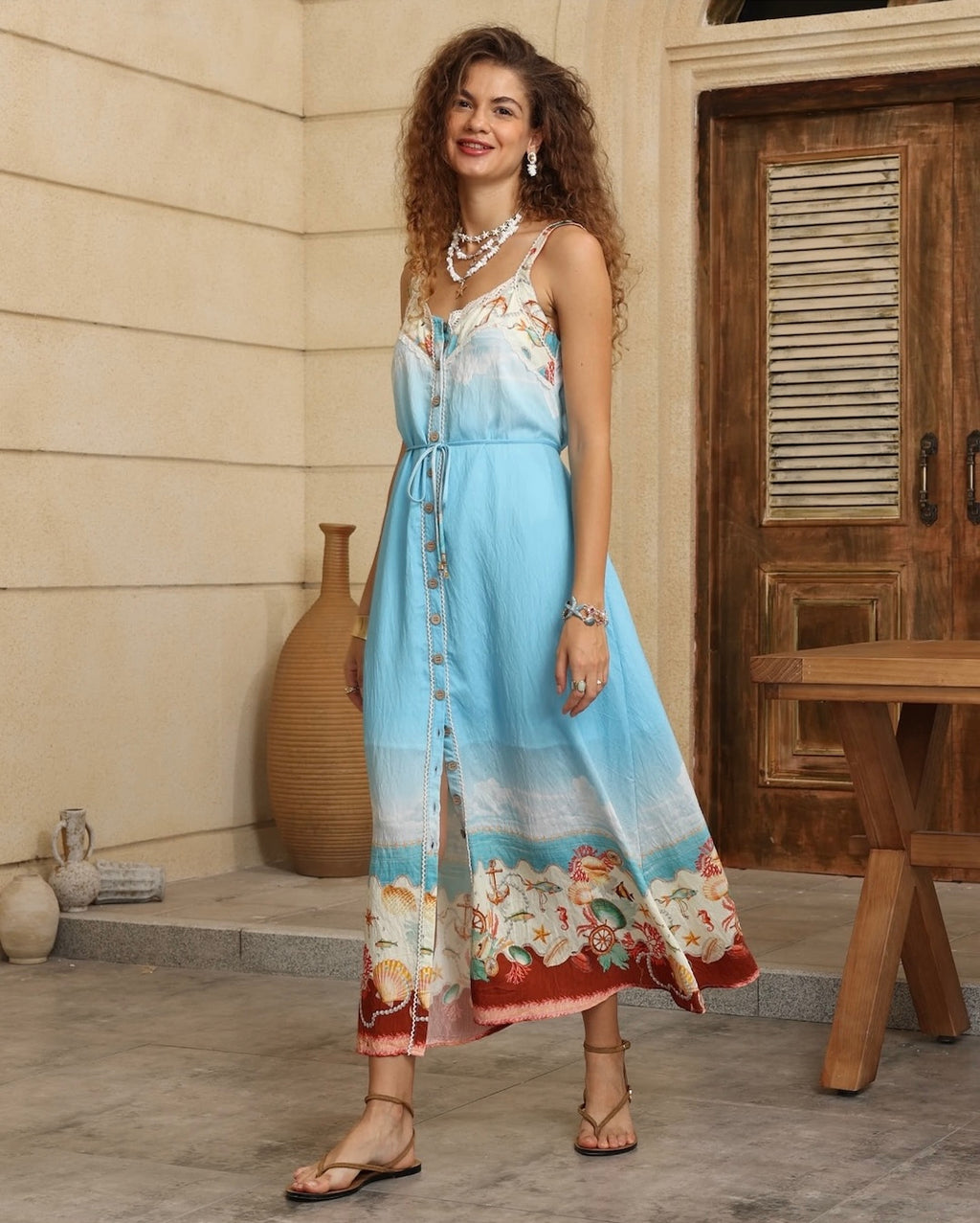 Marina Blue Maxi Dress