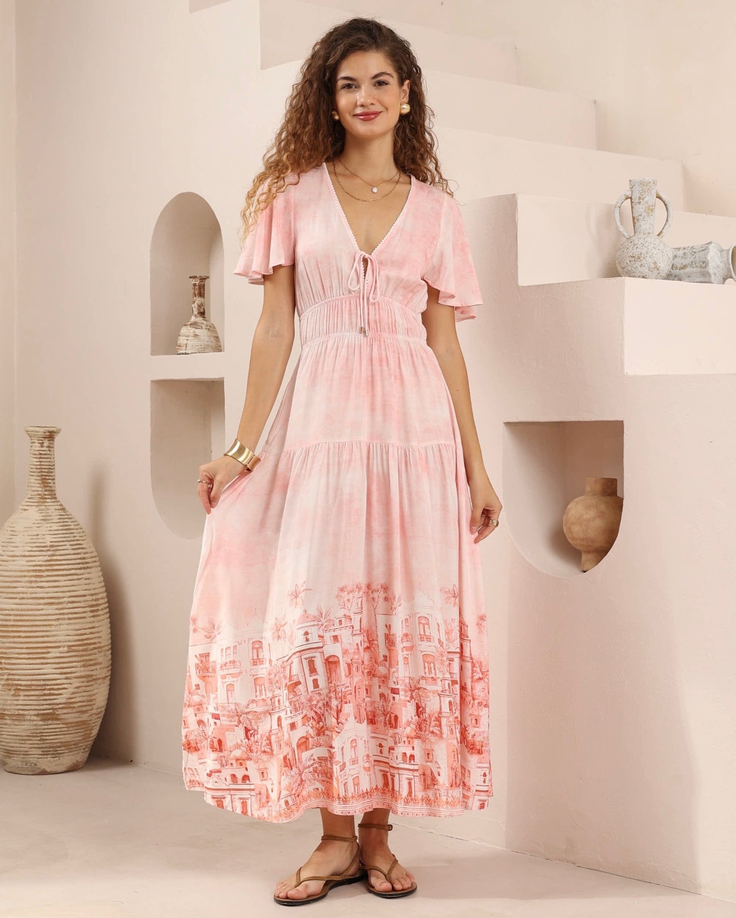 Sorrento Blush Maxi Dress