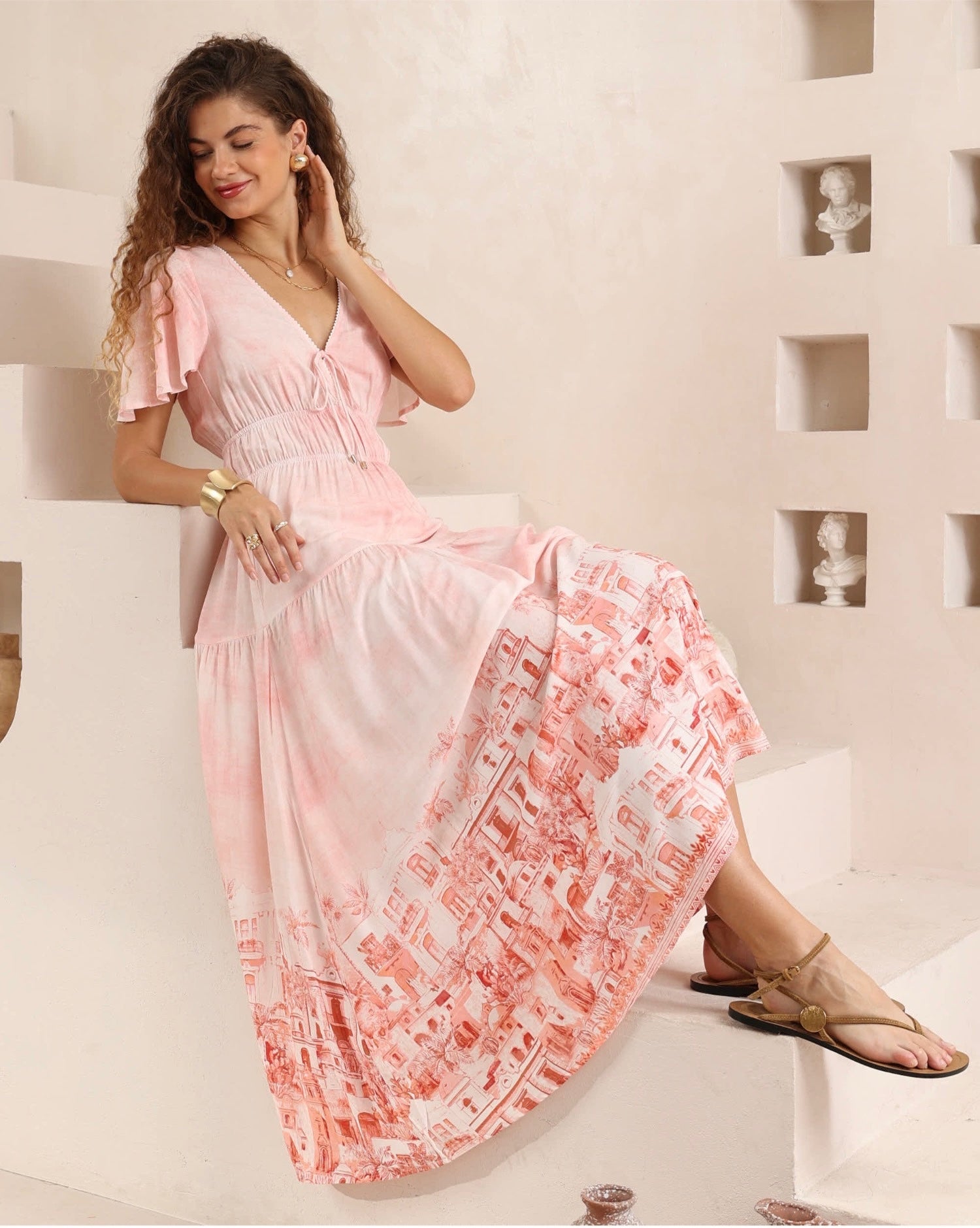 Sorrento Blush Maxi Dress