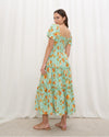 Maxi Dress Exclusive Orange Print