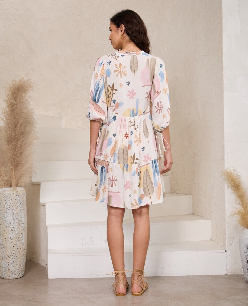 Cactus Bloom Print Dress
