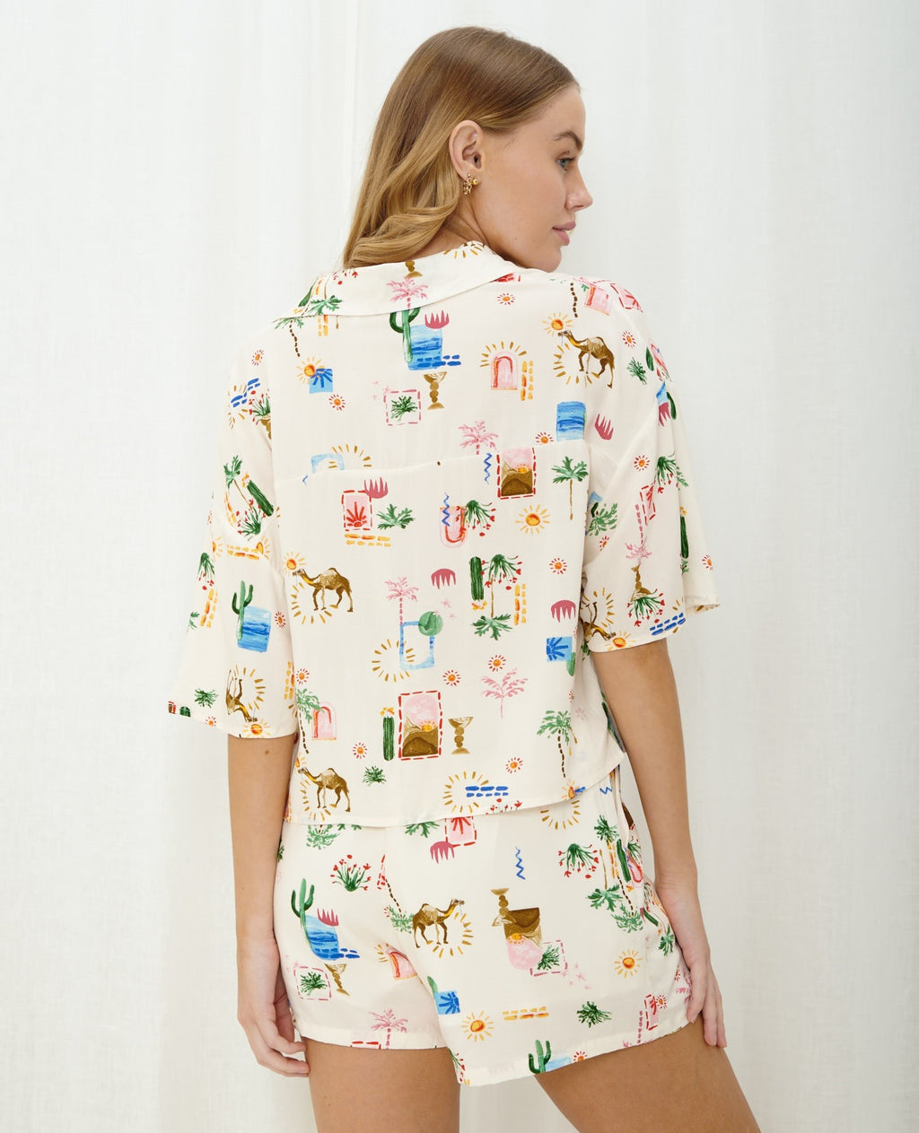 Exclusive Holiday Print Button-Up Shirt