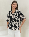 Abstract Print Relaxed Shirt
