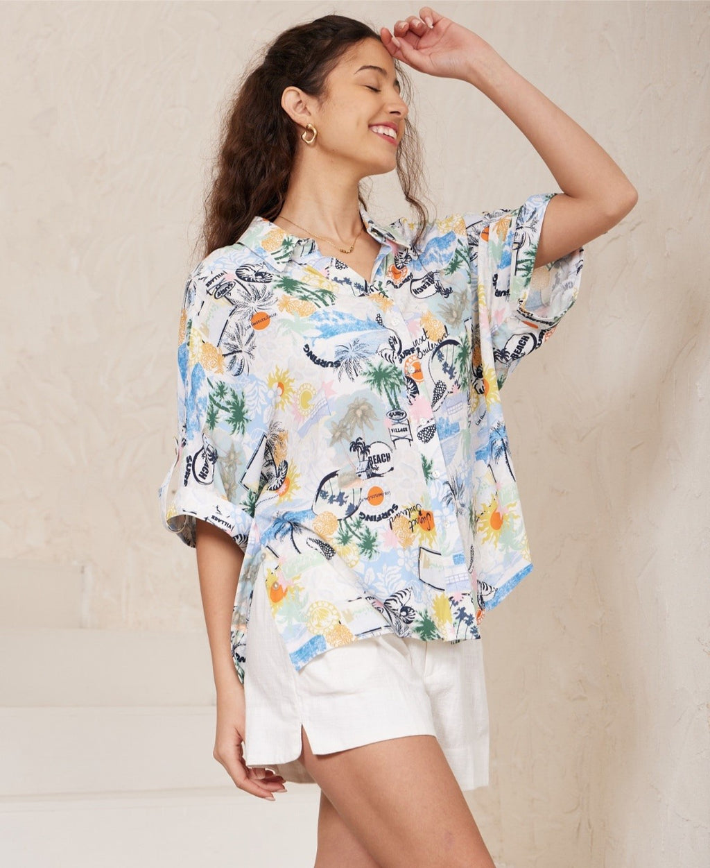 Hawaiian Print Casual Shirt