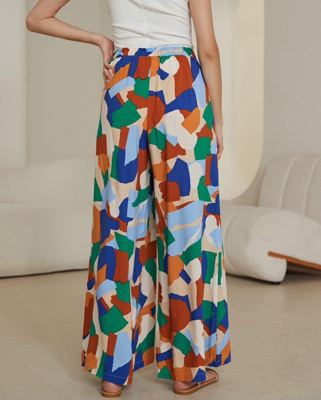 Multi Wide Leg Pants
