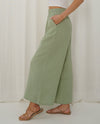 Sage Linen Wide Leg Pants