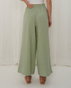 Sage Linen Wide Leg Pants