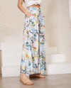 Hawaiian Print Wide Leg Pants