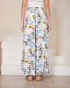 Hawaiian Print Wide Leg Pants