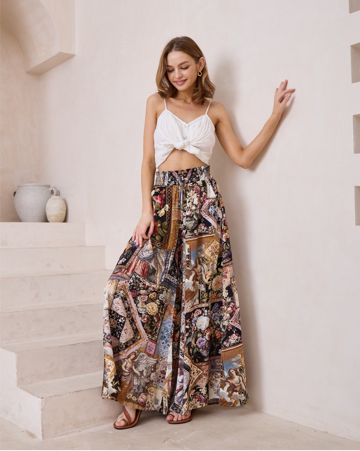 Art Print Palazzo Pants