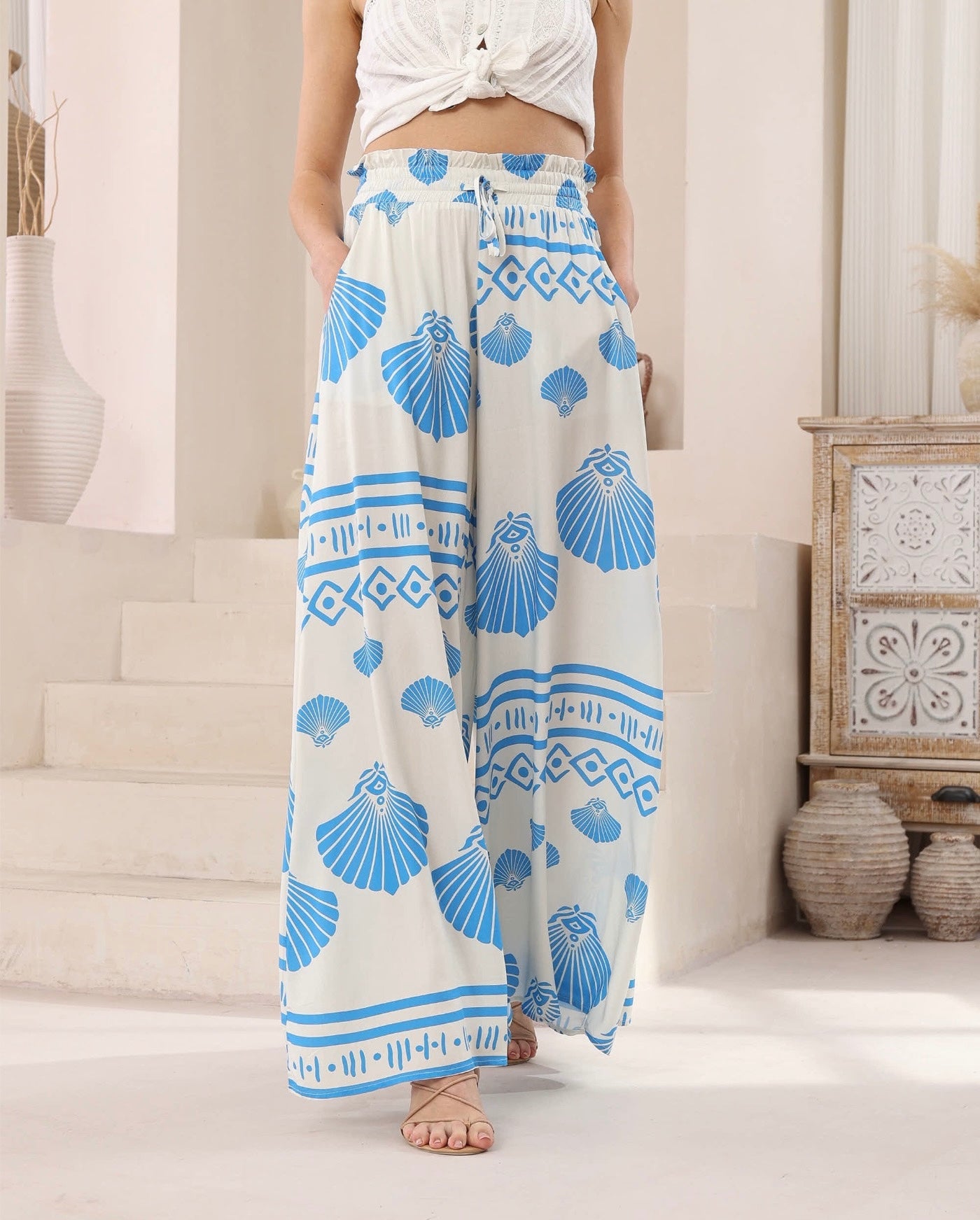 Seashell Palazzo Pants