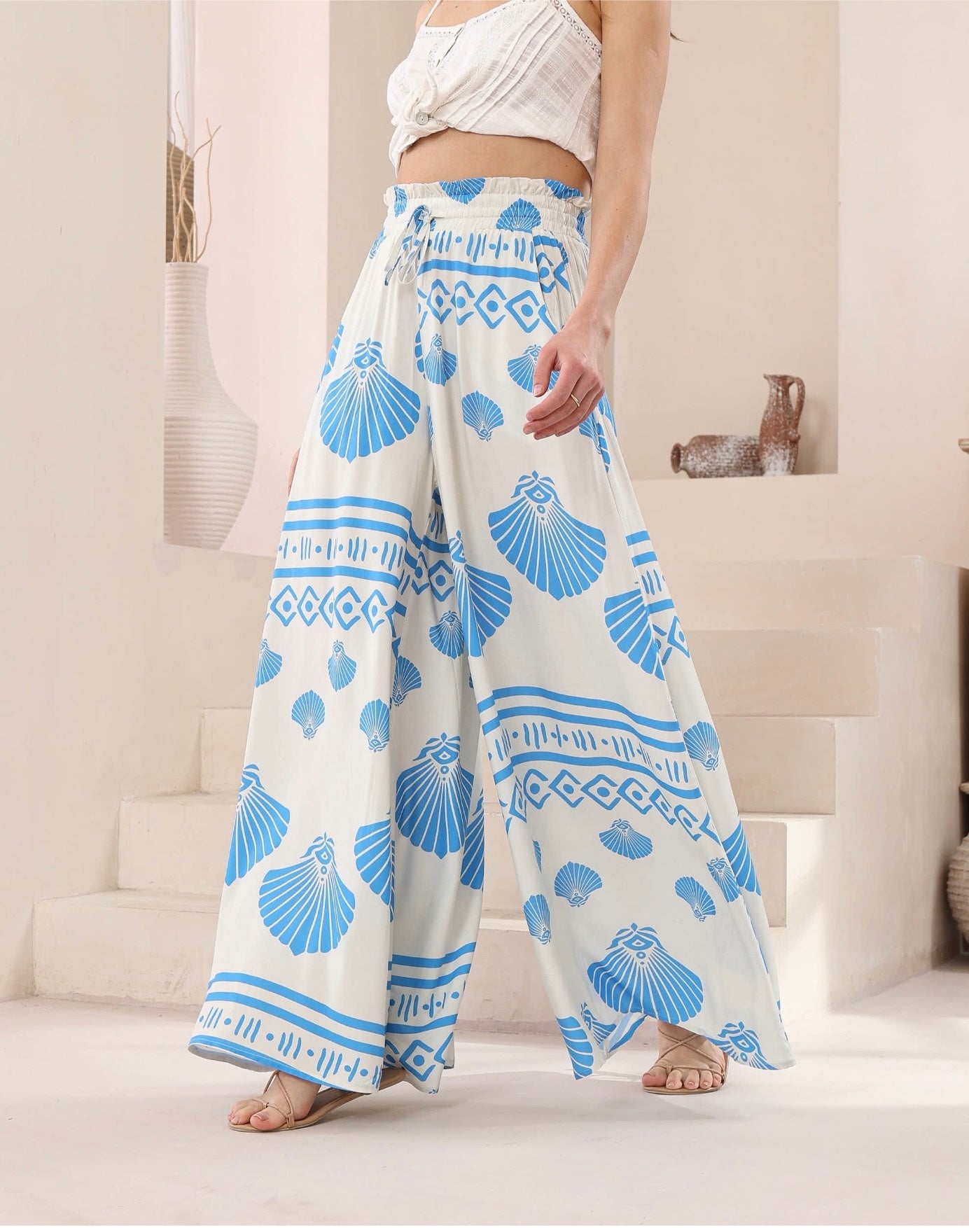 Seashell Palazzo Pants