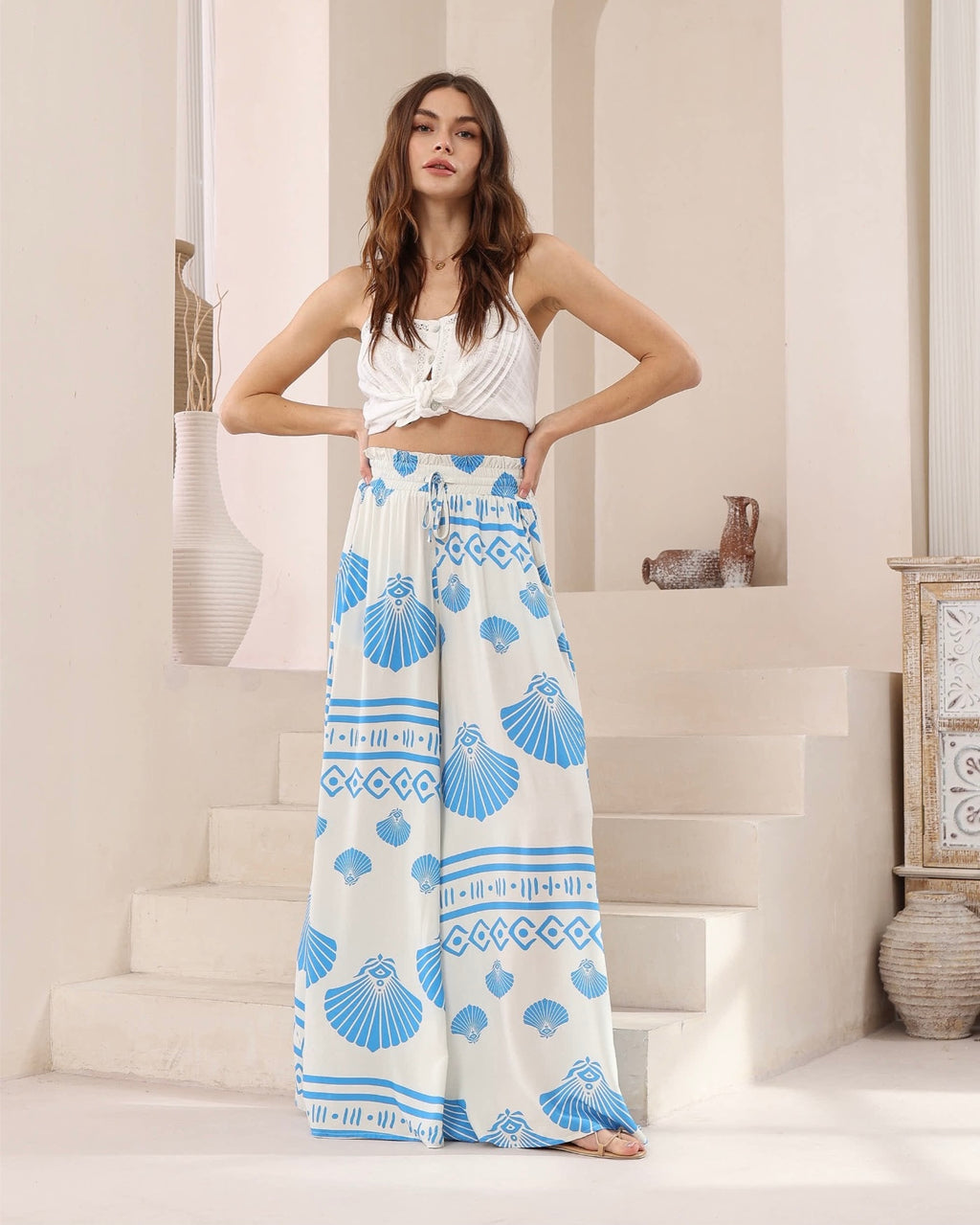 Seashell Palazzo Pants