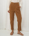 High Waisted Corduroy Brown Pants