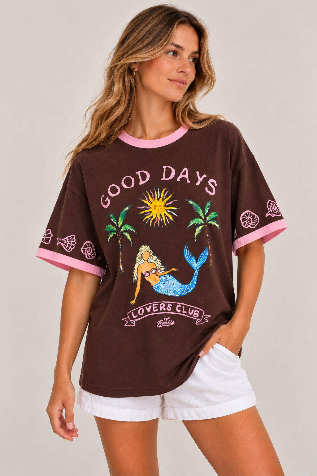 Good Days T-shirt Brown