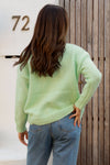 Green Flower Knit