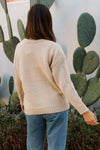 Beige Flower Knit