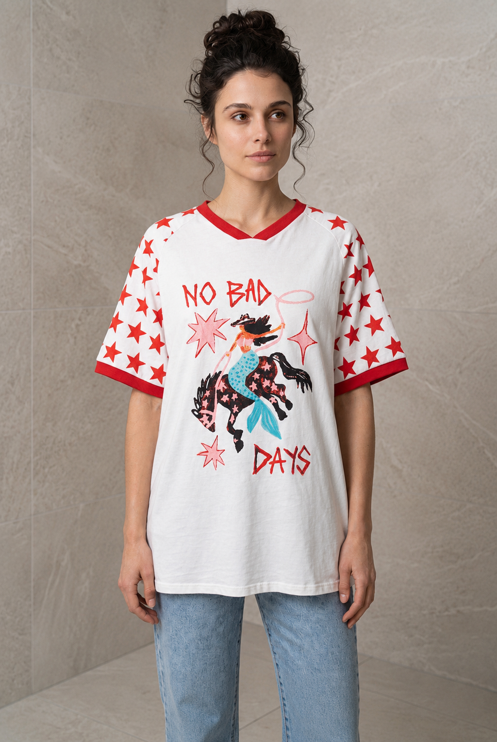 No Bad Days Graphic Cotton Tee White