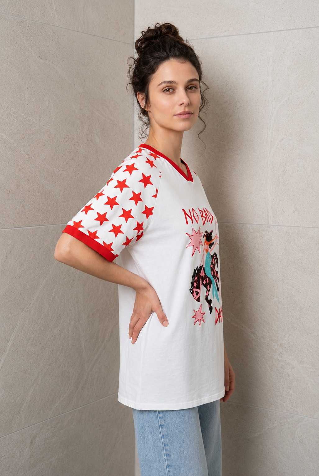No Bad Days Graphic Cotton Tee White