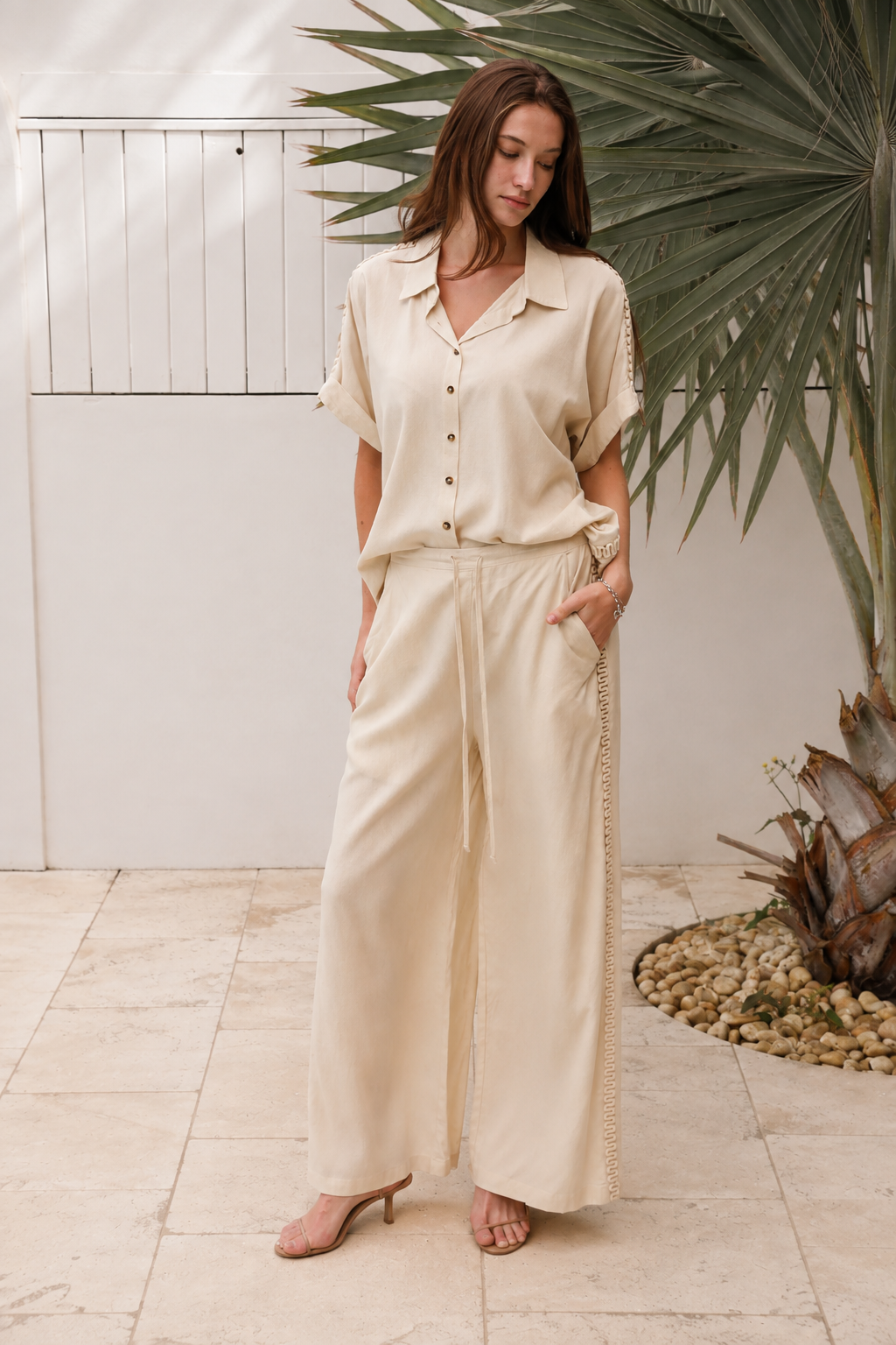 Santorini Linen Blend Set