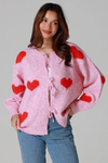 Love Heart Tie Front Cardigan