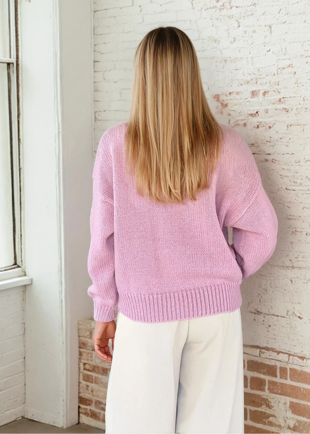 Cosy 3D Flower Pink Cardigan