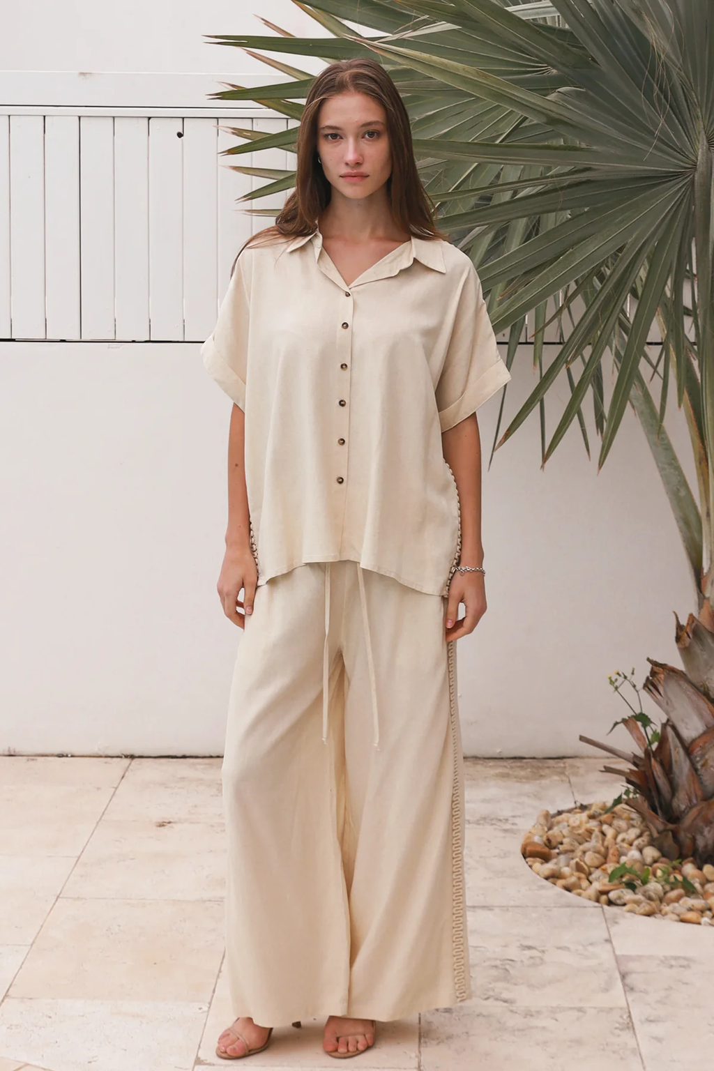 Santorini Linen Blend Set