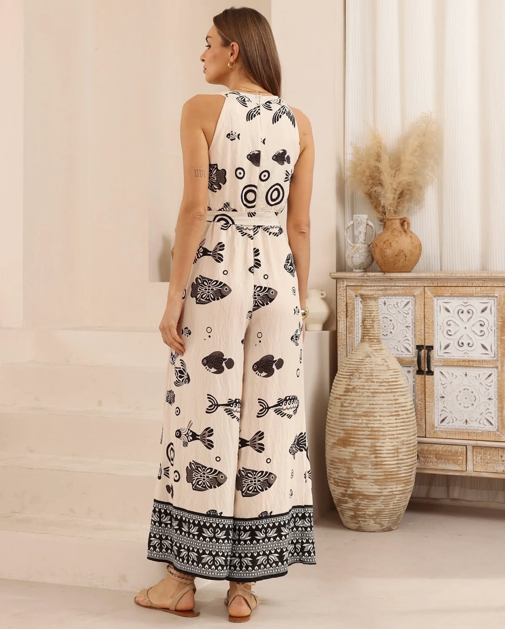 Oriental Fish Jumpsuit