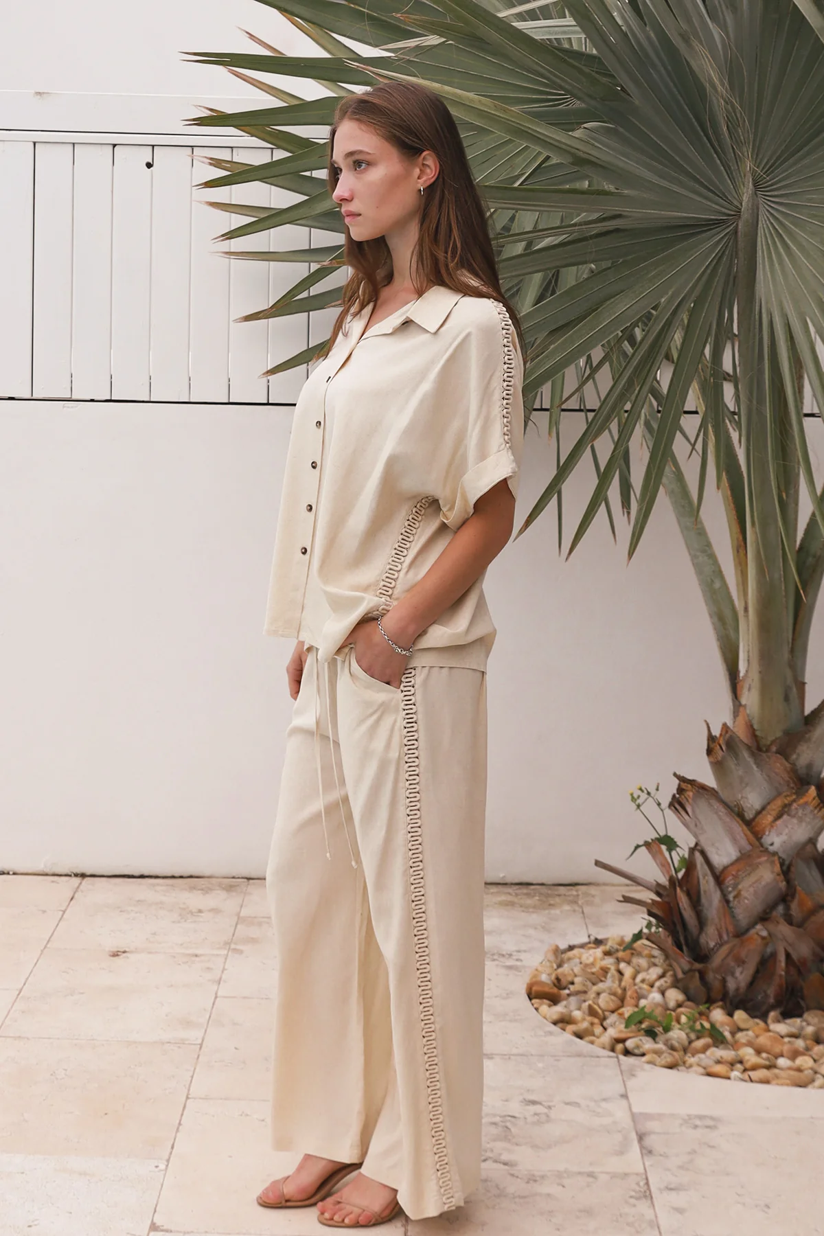 Santorini Linen Blend Set