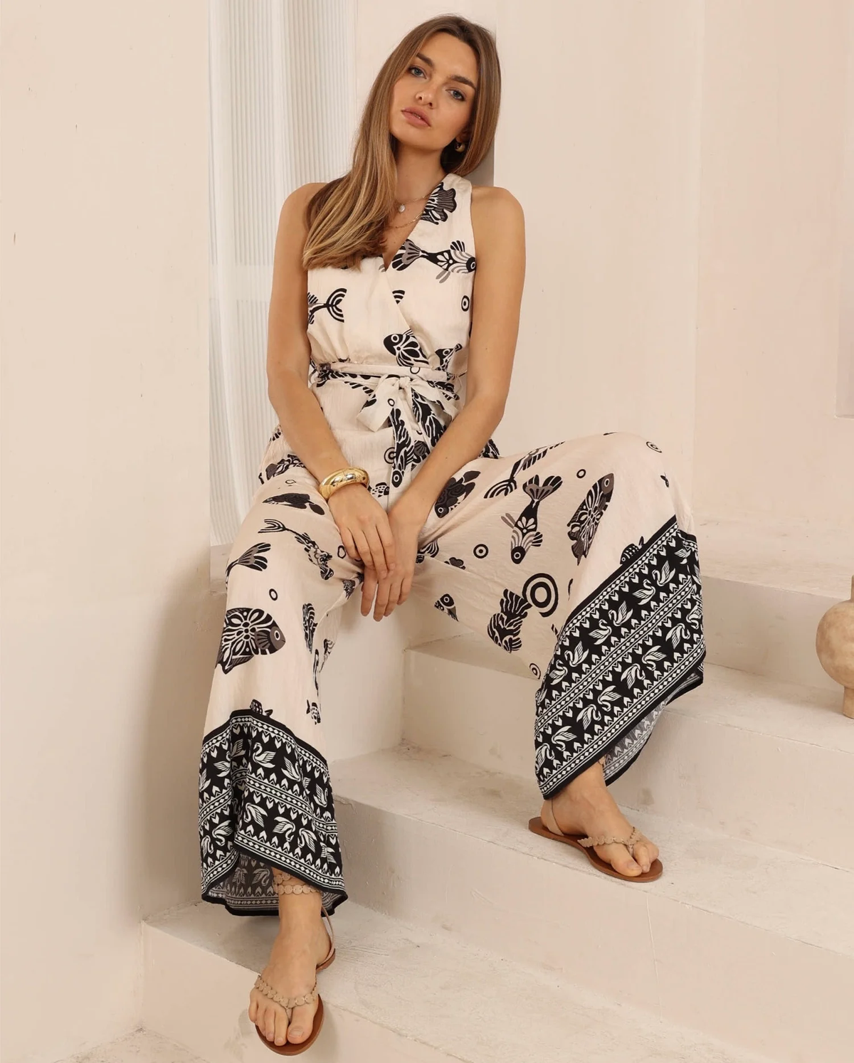Oriental Fish Jumpsuit