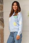 Blue Flower Knit