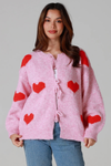 Love Heart Tie Front Cardigan