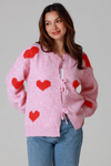 Love Heart Tie Front Cardigan