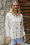 Palm Tree Embroidered Shirt