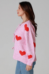 Love Heart Tie Front Cardigan