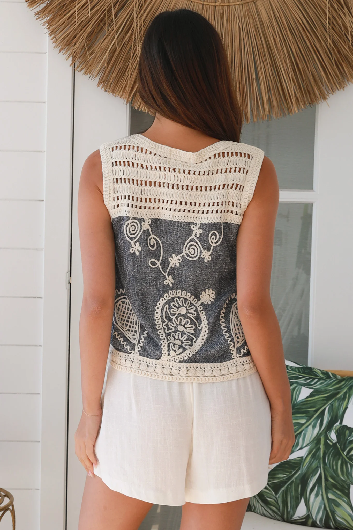 Lila Embroidered Cotton Boho Top