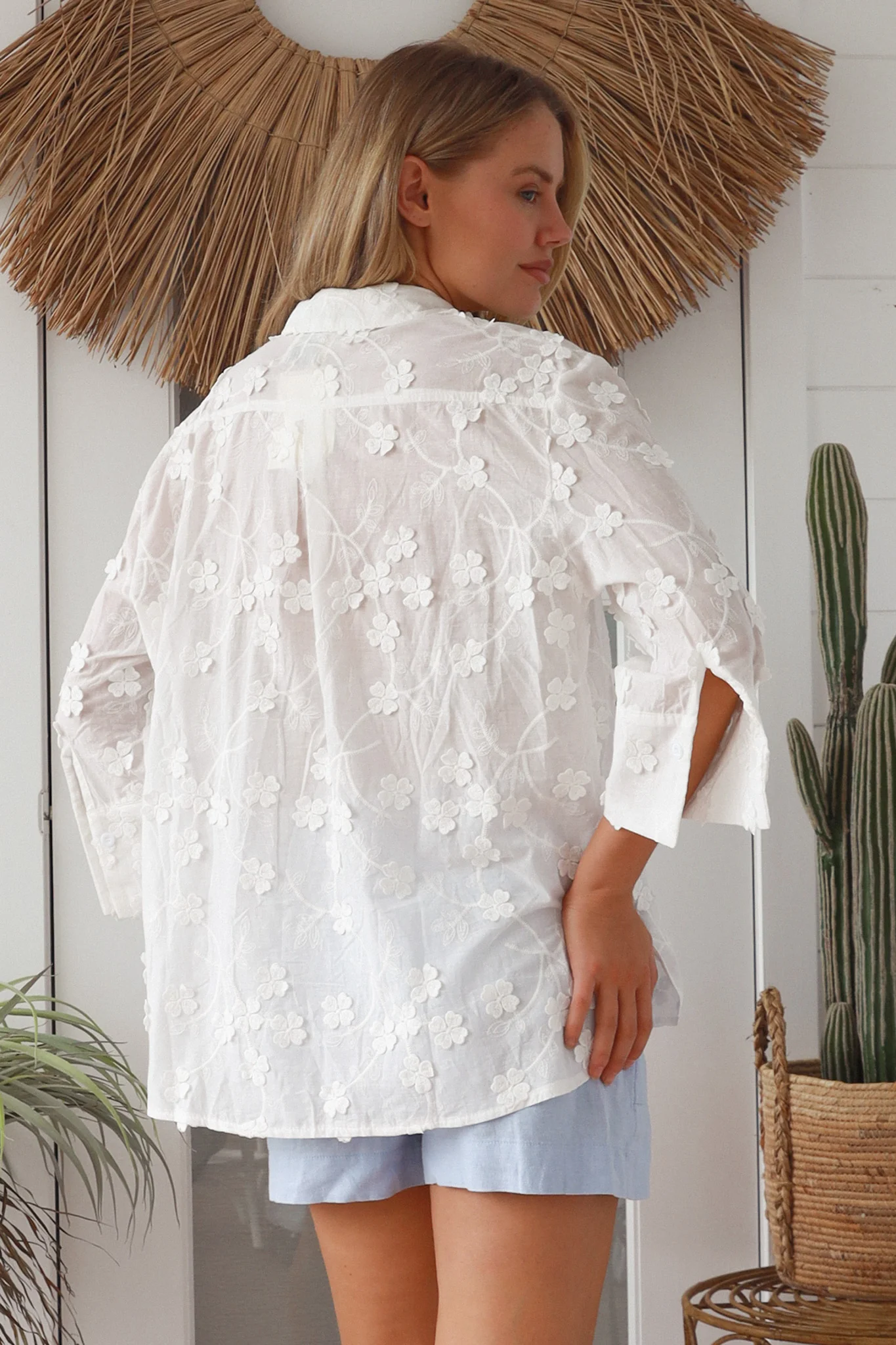 Amelie Broderie Cotton Top