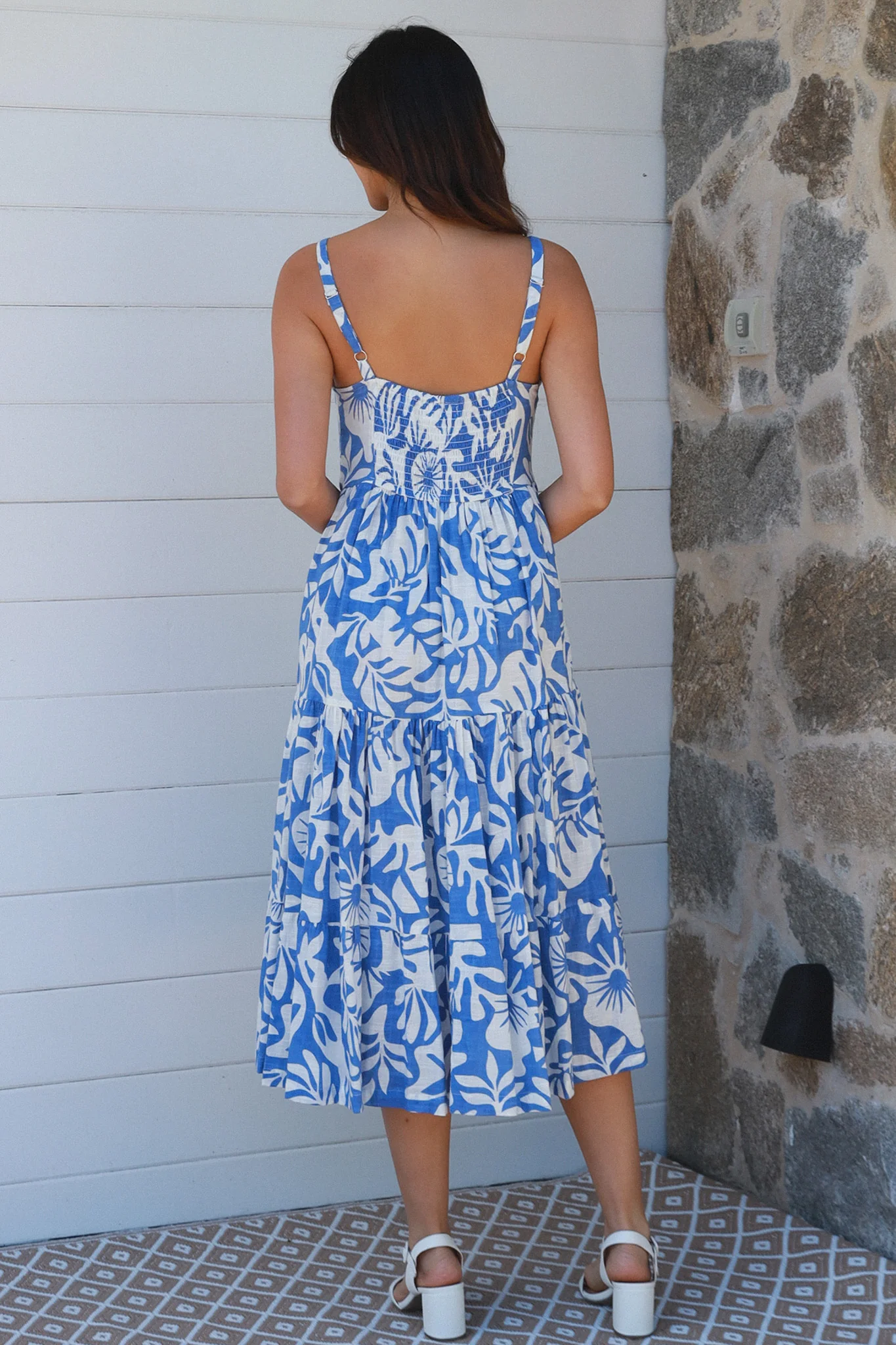 Mila Blue Cotton Dress