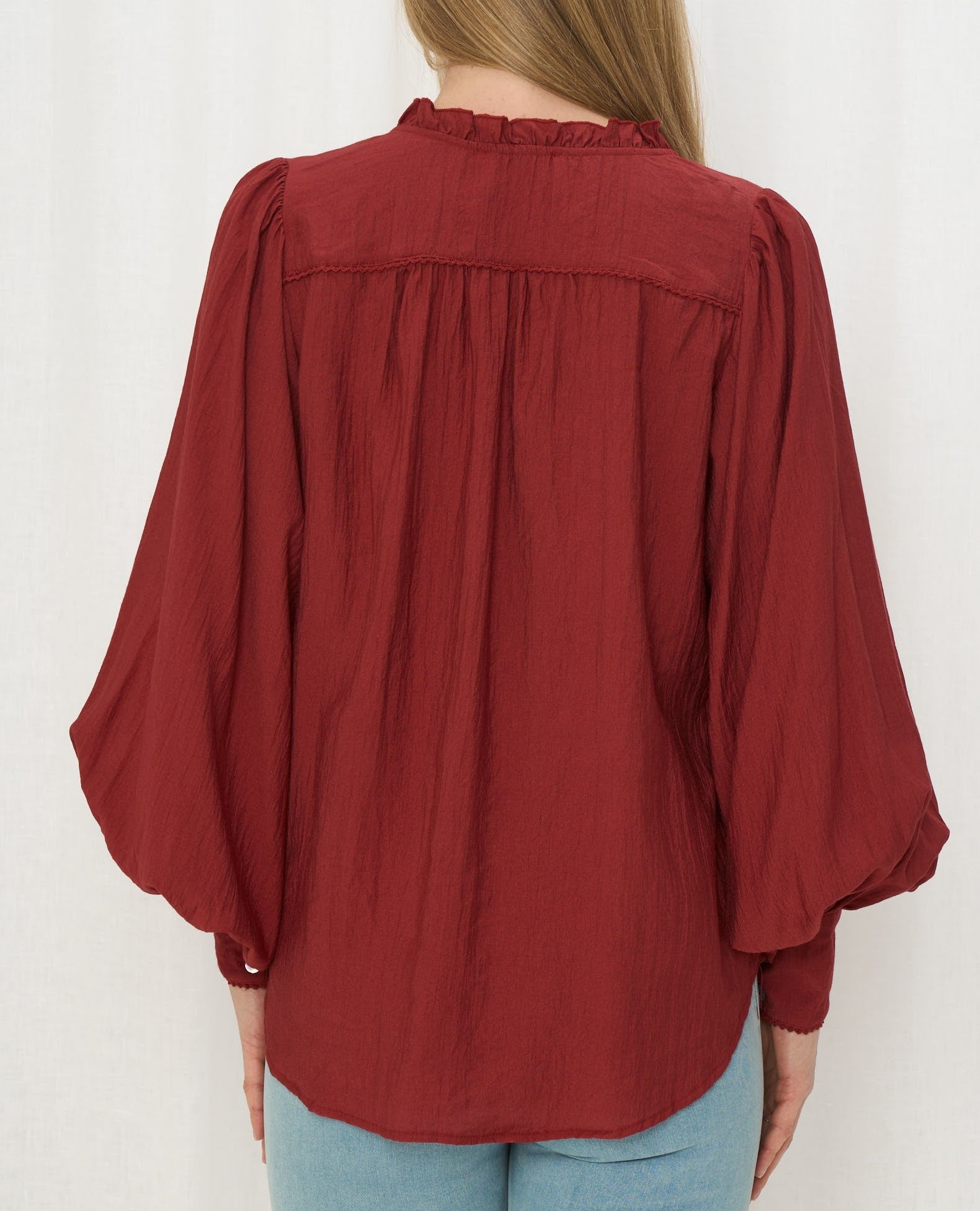 Long Sleeve Button Up Blouse