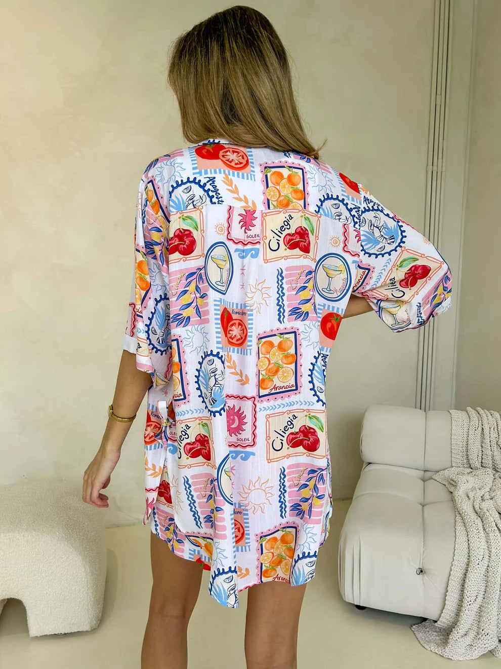 Carte Voyage Shirt & Shorts Printed Co-ord Set - Multi